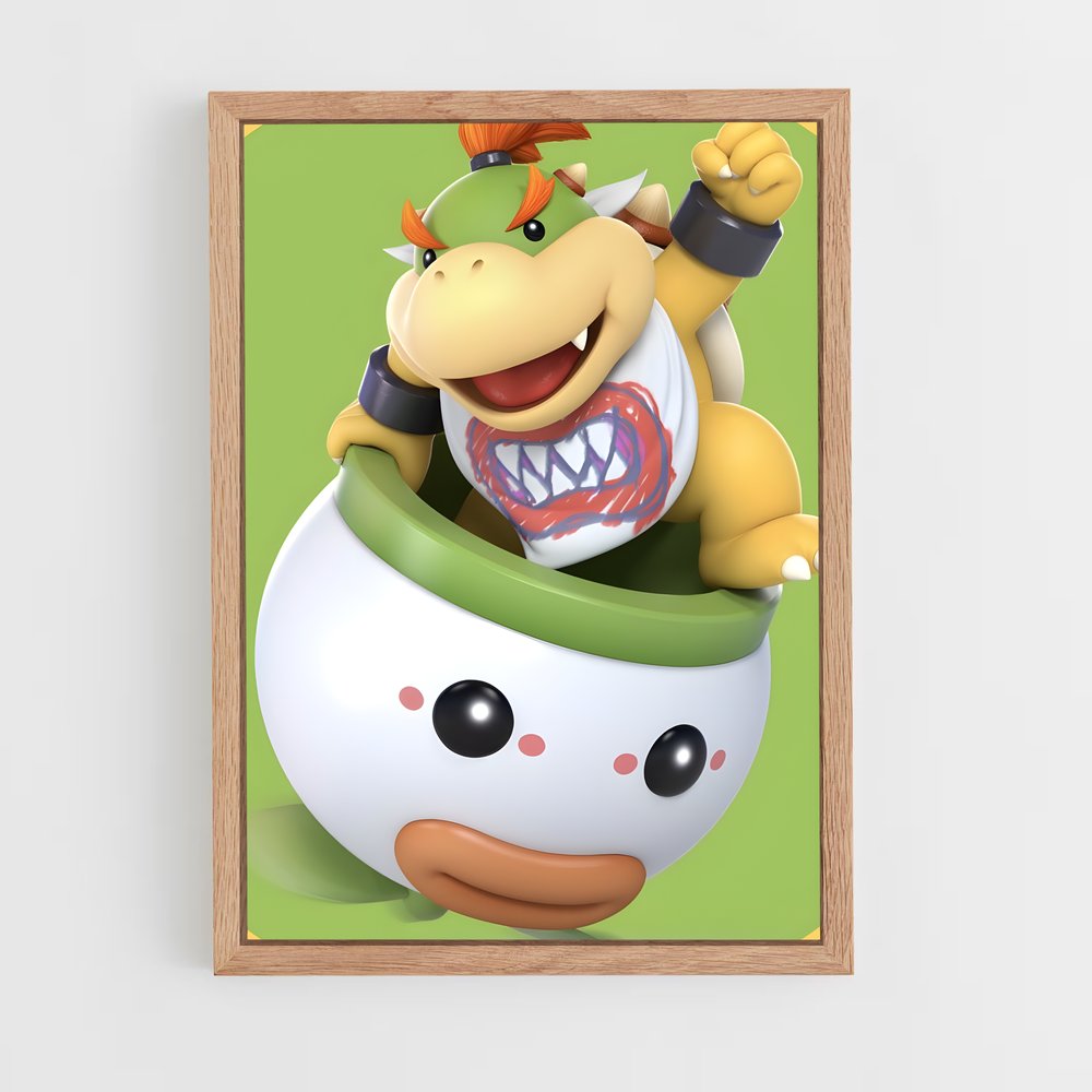 Poster Junior Bowser – affiche Mario (vue 4)